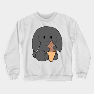 Black Bunny Chocolate Ice Cream Crewneck Sweatshirt